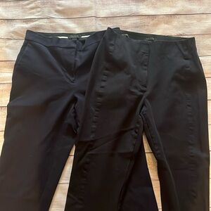 Ann Taylor Blue and Black Cropped Pants